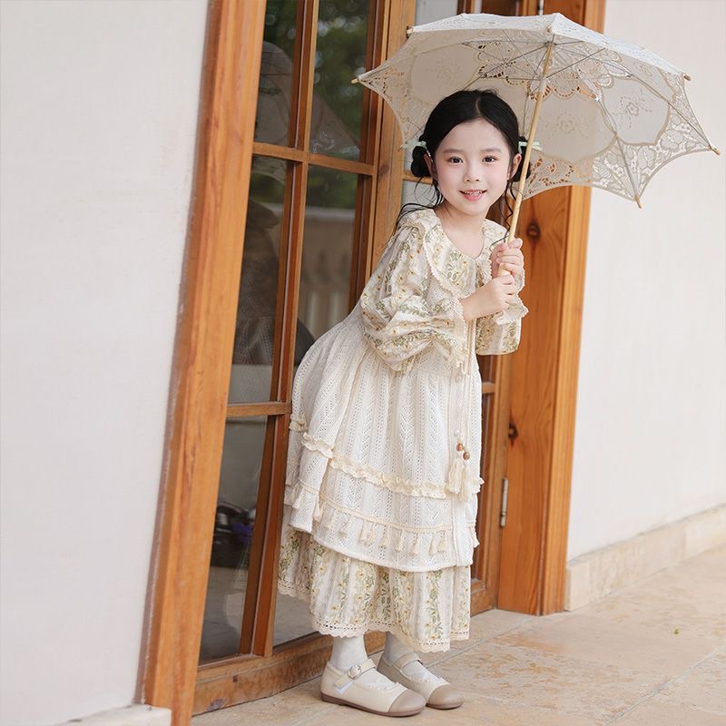 D656 New Style Girls&#039; Autumn Dress - Stylish Lolita Princess Dress for Little Girls - Autumn Outfit Set-image-1084018998