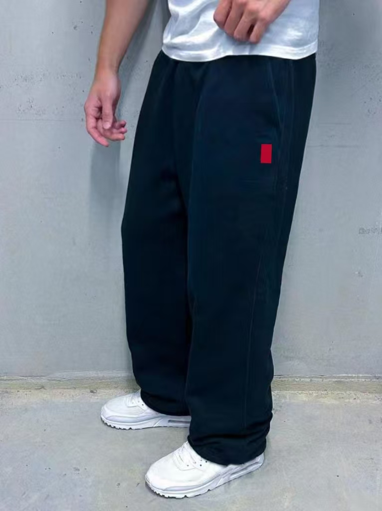 2026 new baggy polo jogger Loose waist zipper loose solid color sports pants Fashion Mens Designer Men Women Solid Color Pant Trousers Hip Hop Motio