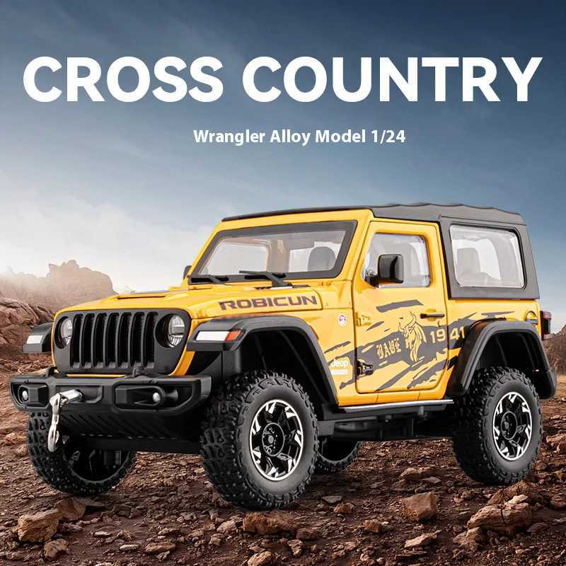 124 alloy die-cast Wrangler off-road vehicle model simulation sound and light tire shock absorption childrens toy ornaments C251118-image-1085145216