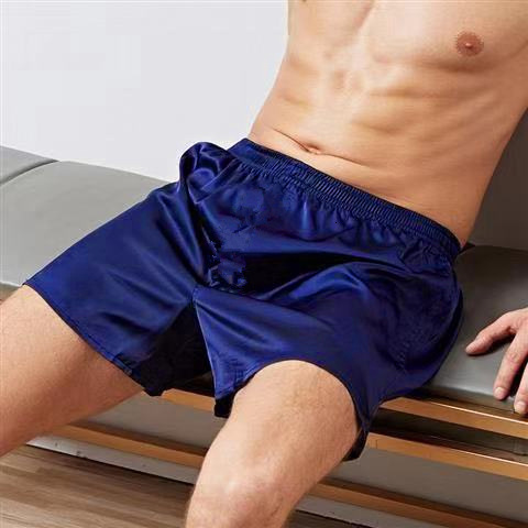2024 Summer and Autumn New Mens Loose Silk Sexy Fashionable Pants Mens Sleepwear Home Shorts 250823