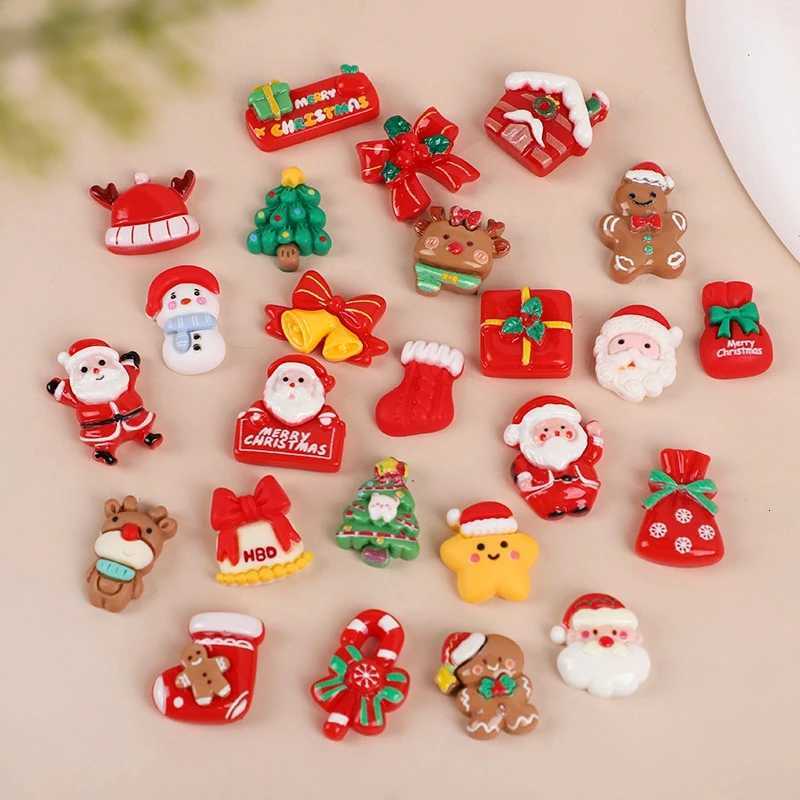 10/20PCS Resin Christmas Fridge Magnets Cartoon Santa Claus Snowman Xmas Tree Magnet Christmas Decoration For Home New Year GiftM251111-image-1084134549