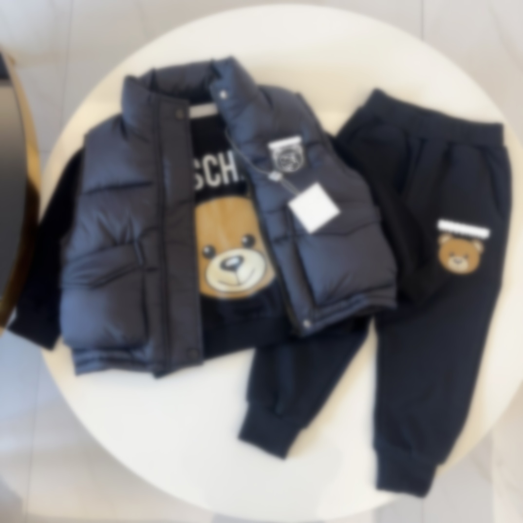 2026 kid tracksuit 3pieces baby set vest kids jacket pant girl boy sweaters jackets luxury girl boy sets fashion Christmas birthdays parties scho-image-789177768
