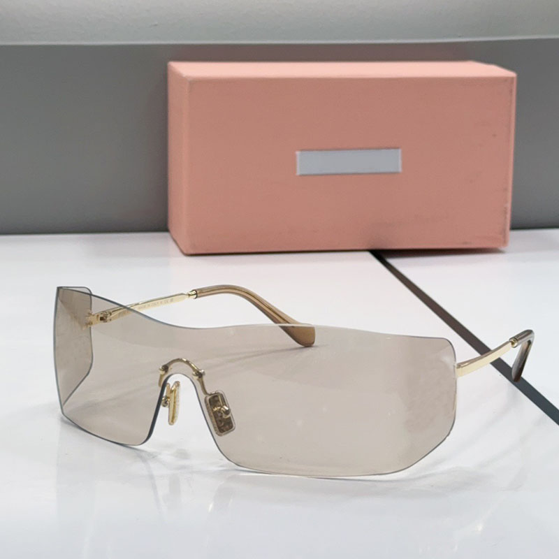 Lunettes de soleil pour femmes Design moderne sans cadre surdimensionné masque lunettes de soleil 26SS femmes mode loisirs de plein air polyvalen