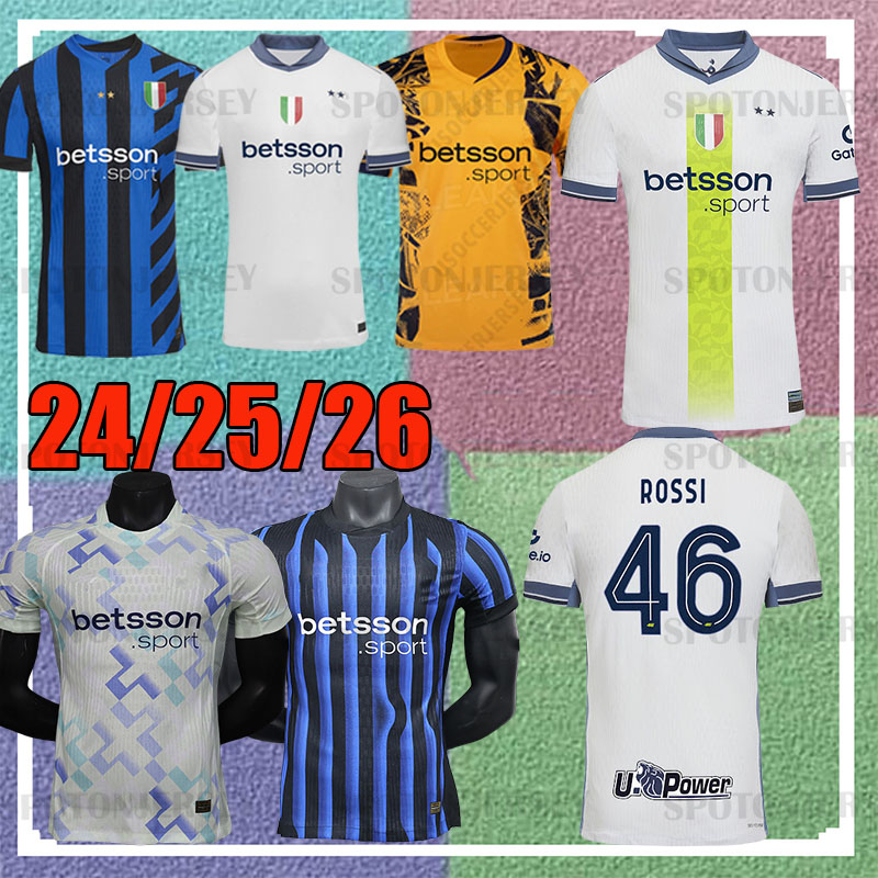 maglia INTER soccer jersey 2025 MILANS ROSSI 46 inter milanjersey 24 25 26 LAUTARO DIMARCO BARELLA THURAM Special shirt Men kit Kids InTEr Milane-image-941739499