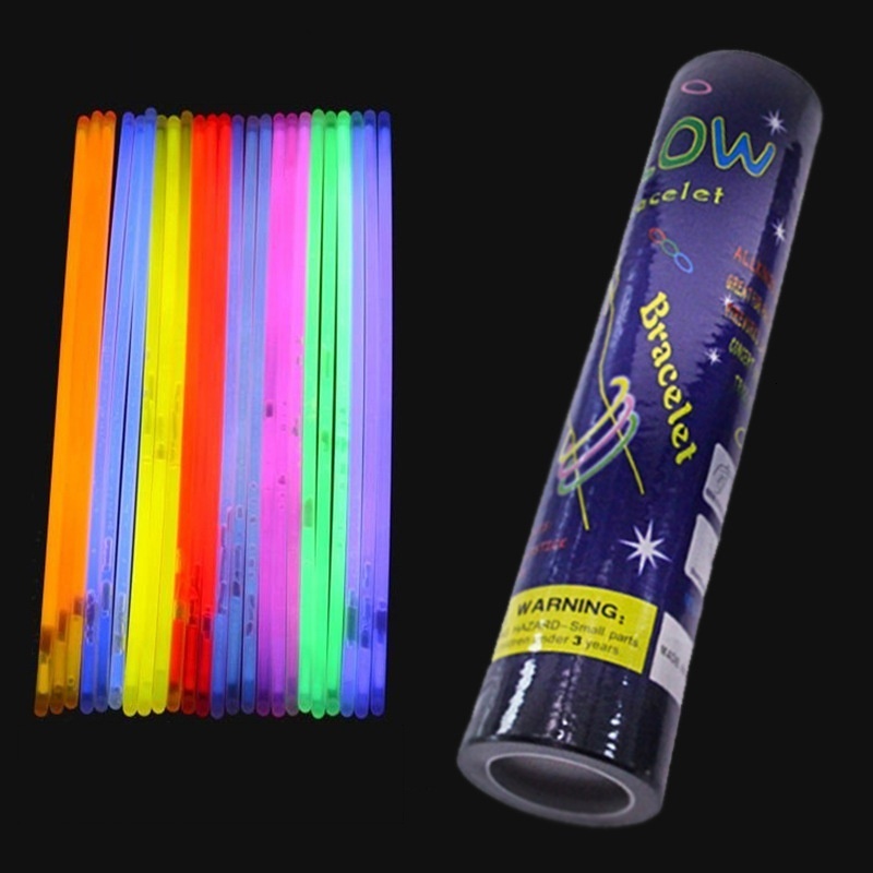 Disposable Mini Fluorescent Stick 20cm Color 100 Pieces Concert Dance Clothes Glow In The Dark Wristband-image-1053009648