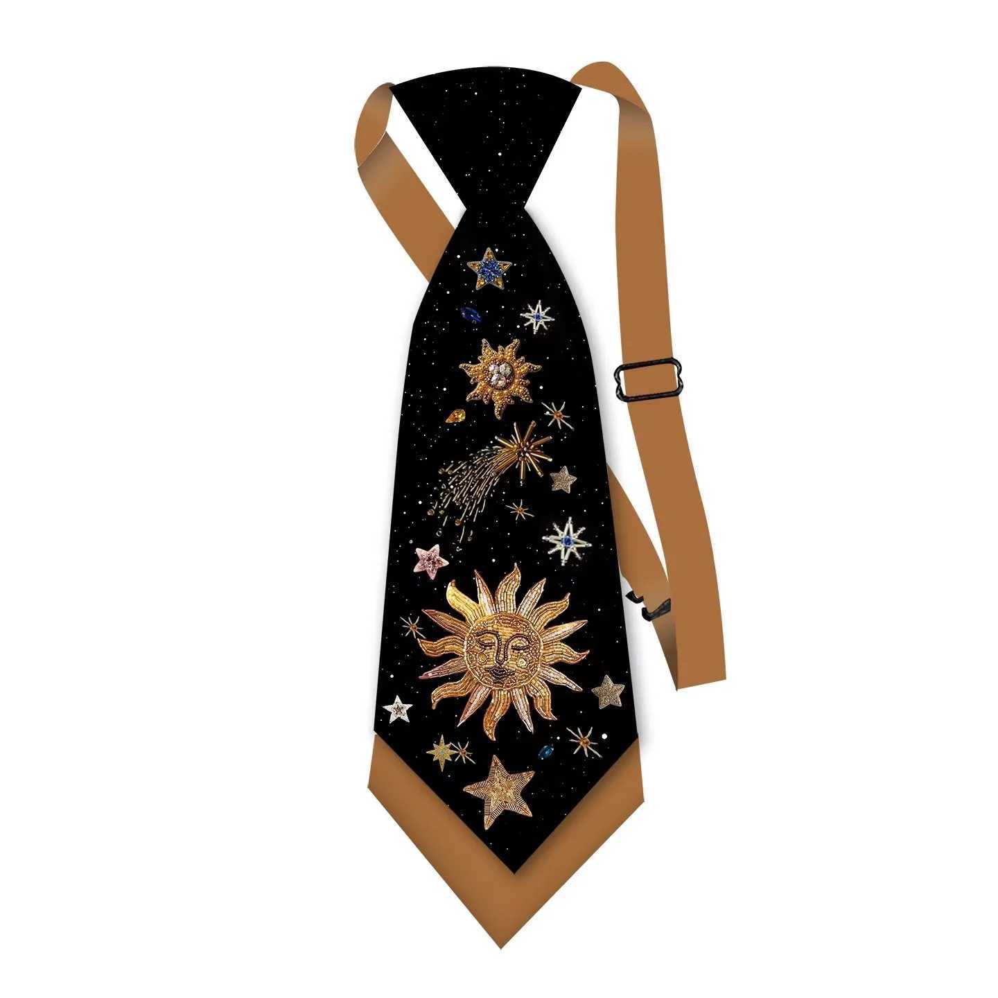 Men Women Designer Vintage Sky Sun Print Knot-free Ties For Shirt Boy Girls Performance Necktie Tie TB294W251111-image-1084213804