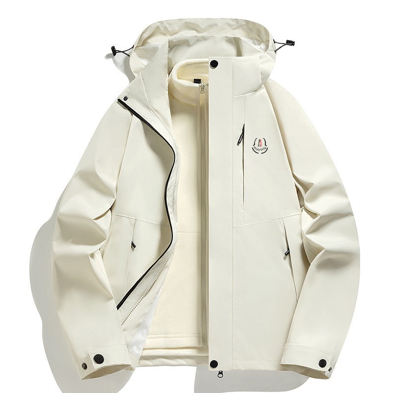 luxury Mens Windrunner thicken Jacket thicken Rain Jacket winter travel camping high-quality Hard Shell Zip Up Casual Lightweight Hiking windbreaker