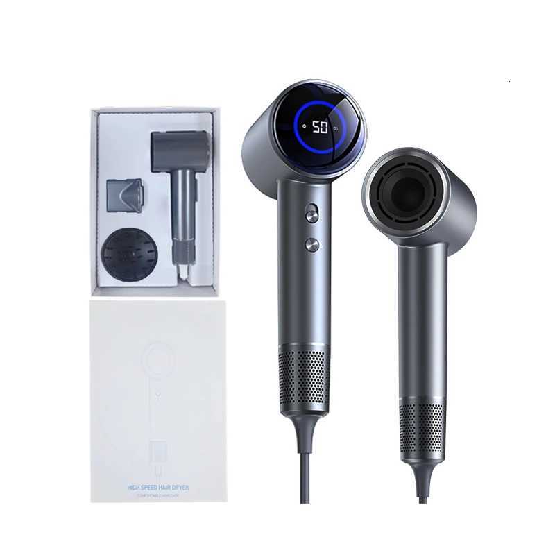 1600W Electric Pet Dog Leafless Negative Ion Hair Dryer Hairdryer Ionic Feature Concentrator Nozzle Ac Motor Metal Hotels Salons H251111-image-1084141968