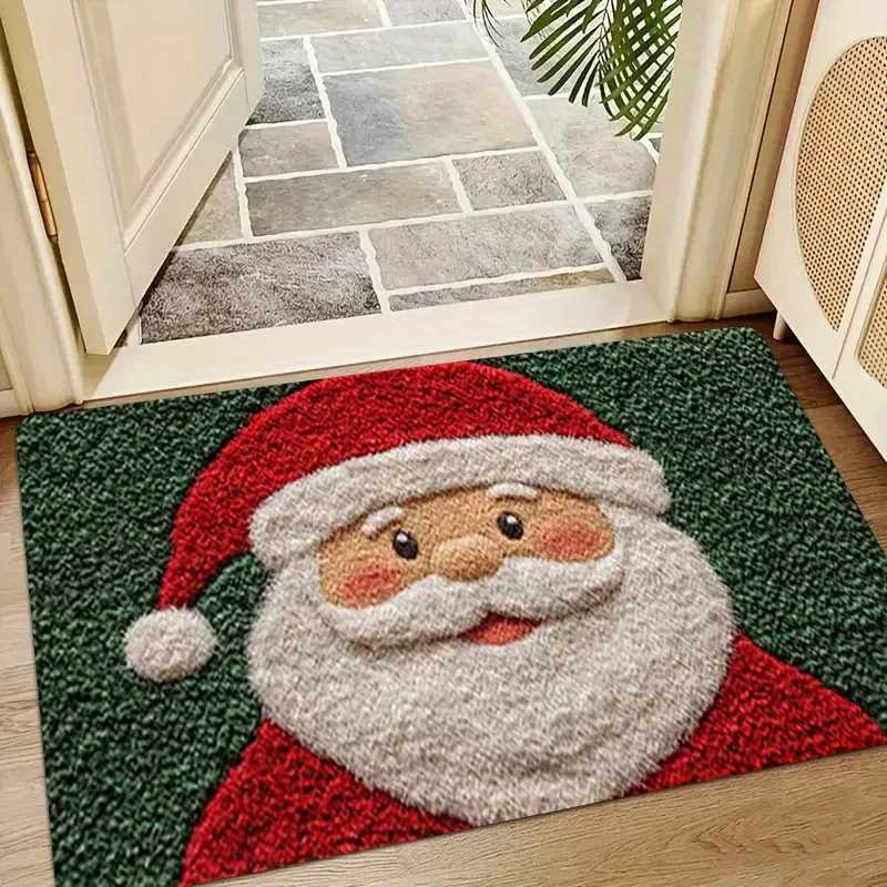 40x60cm Christmas Door Mat Santa Claus Reindeer xmas tree Christmas Floor Mat Home Bathroom Decorations 2025 Christmas CarpetM251111-image-1084134015