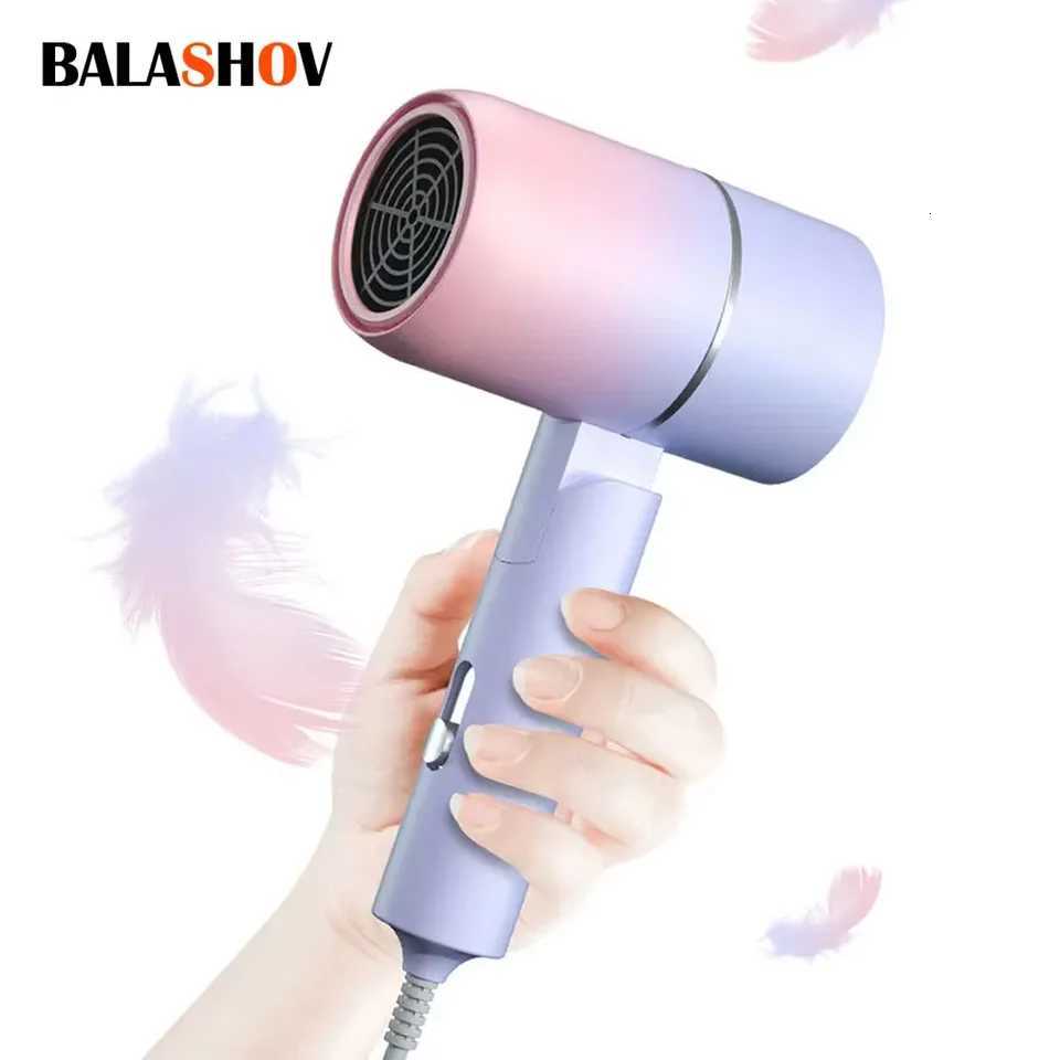 MIni Folding Hairdryer 750W with Carrying Bag Hot Air Anion Hair Care for He Travel Hair Dryer Dormitory Blow Drier 220V-240V H251111-image-1084141826