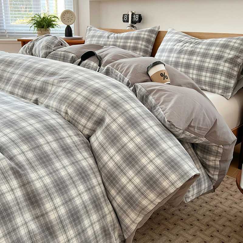 Bonenjoy Duvet Cover Plaid Style Bedding Blanket Covers 150x200 Quilt Cover housse de couette 220x240 case Need Order H251111-image-1084169135