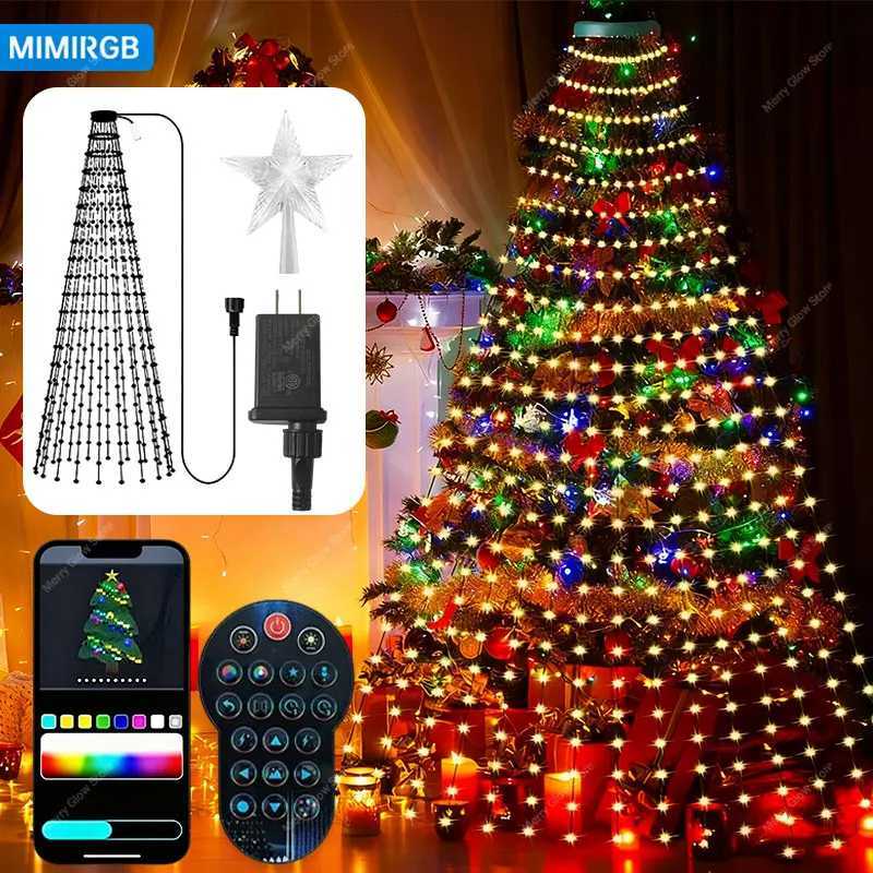 Christmas Smart Christmas Tree 21M 400LEDs Decoration Lights RGB Fairy LED String Lights DIY Remote App Control Party Festival Home Decor Y251111-image-1084090736