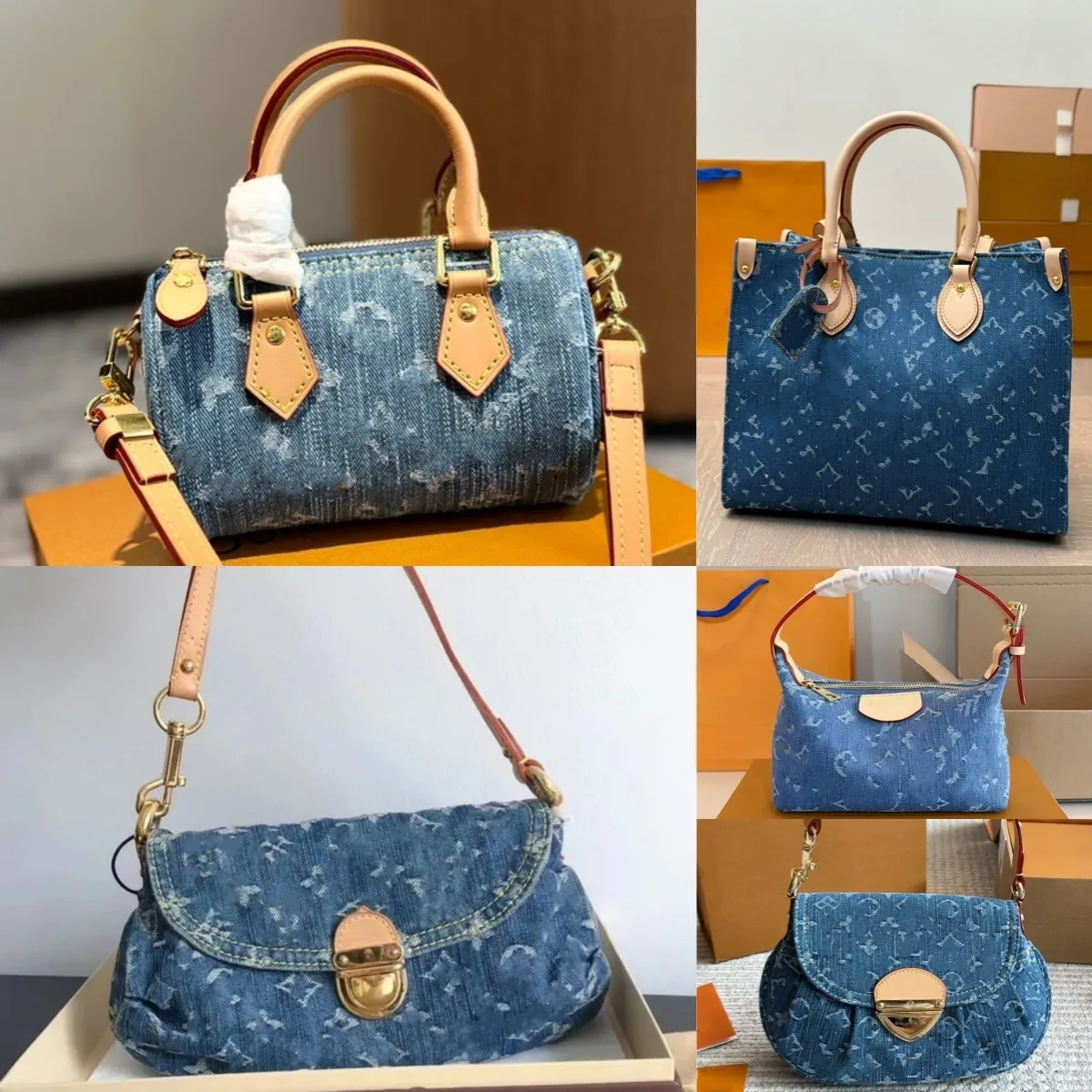 denim Luxury designer bags designer demin purse jean shoulder bags designers woman crossbody bag blue purses vintage handbags designer for women