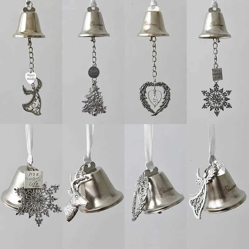 Christmas Tree Hanging Ornament Christmas Decorations Christmas Bell Pendant New Year Snowflake Bell Home Decor NavidadM251111-image-1084134835