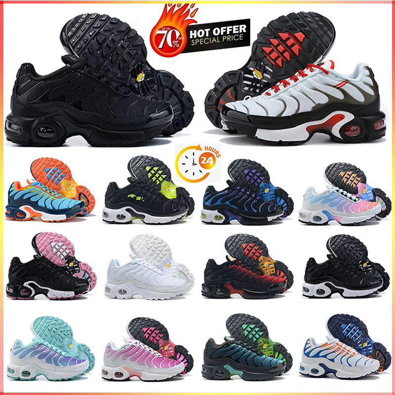 Designer TN 2.0 Chaussures pour enfants Toddler Chaussures de course noir blanc vert rose enfants sport garçon et filles entraîneurs tns sportifs