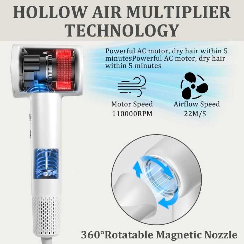 Efficient Blow Dryer Quick Drying Dev 1500W Hair Dryer Hair Blower Hair Drying hine ABS Texture for Professional H251111-image-1084141904