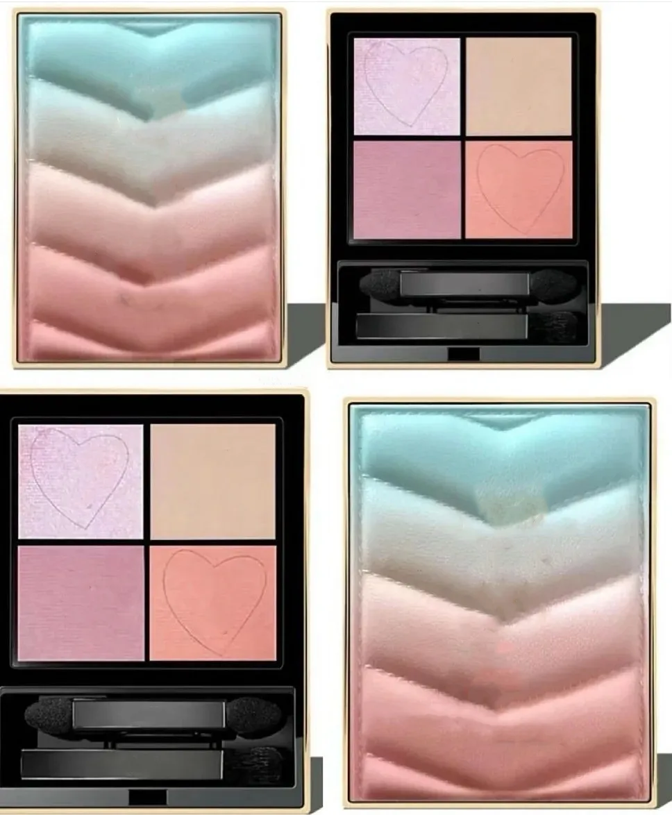 Professional Brand Couture Mini Clutch Makeup Macaron gradient Eye shadow 4 Colors Matte Eyeshadow shadows palette with brush fast delivery-image-830949403