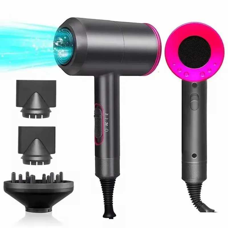 Professional Hair Dryer Strong Wind Hot Air Cold Air Ion Salon HairDryer 2000w B Negative Ion Blow Dryer with Diffuser H251111-image-1084141801