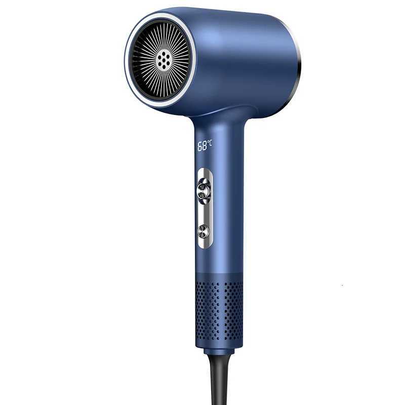 Professional 2400W High Speed Leafless Hair Dryer With Negative Ions Blow Dryer LED Digital Display Hairdryers Low Noise H251111-image-1084142040