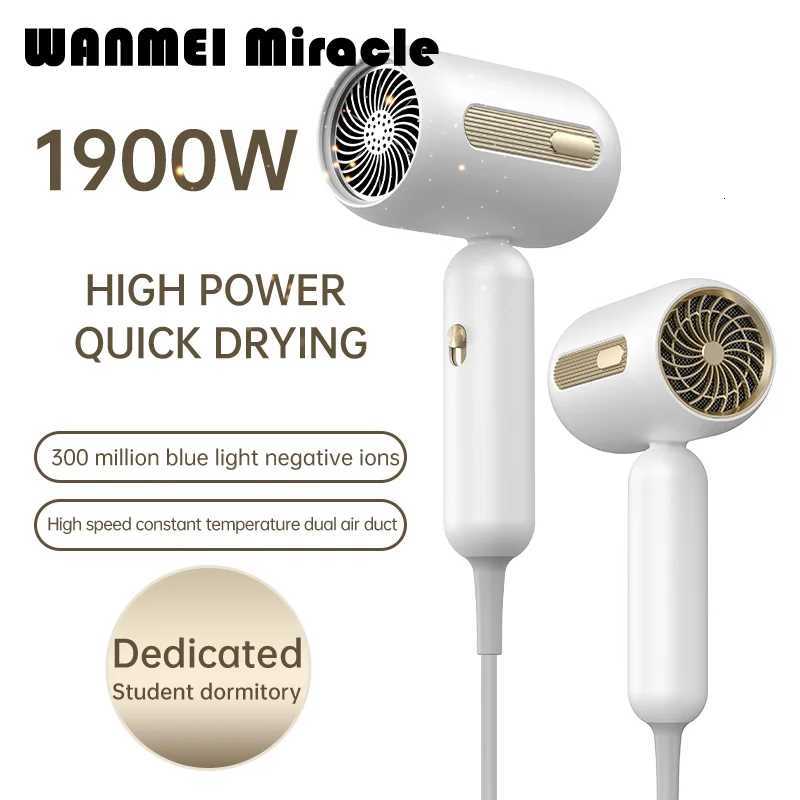 EU Plug 1900W High Quality Small Hair Dryer Portable He Dormitory Air e Light Negative Ion Constant Hair Styling Tools H251111-image-1084141788