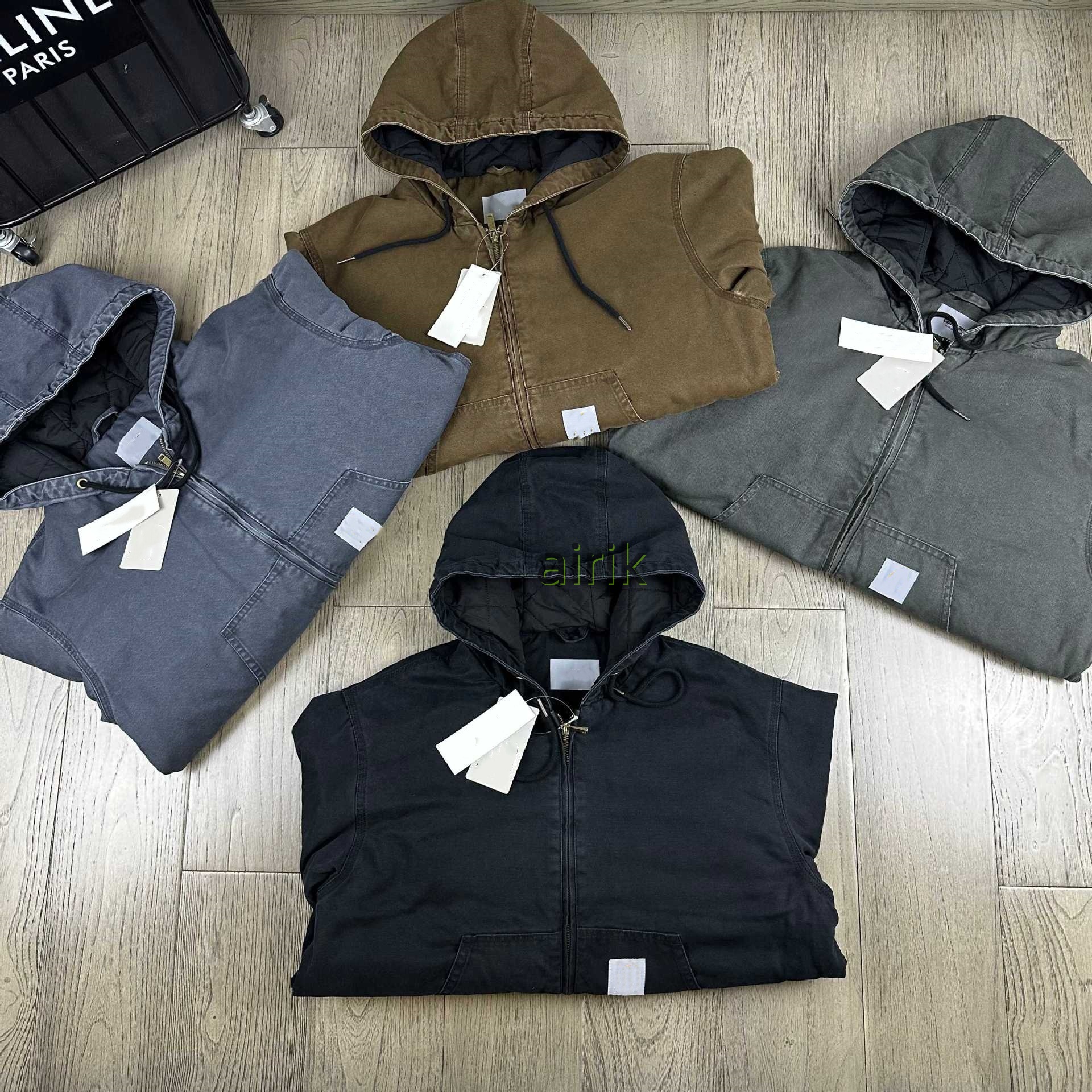 Veste Designer Haute Version Toile Hommes Veste Sweat à capuche brodé Cardigan à fermeture éclair Veste à manches longues Veste décontractée pour