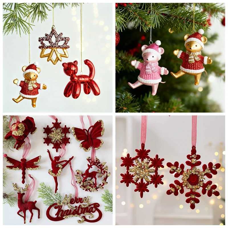 Christmas Decoration 2026 Christmas Tree Ornaments Butterfly Dog Pendant Christmas Toys Set Hanging Pendant New Years SuppliesM251111-image-1084134666
