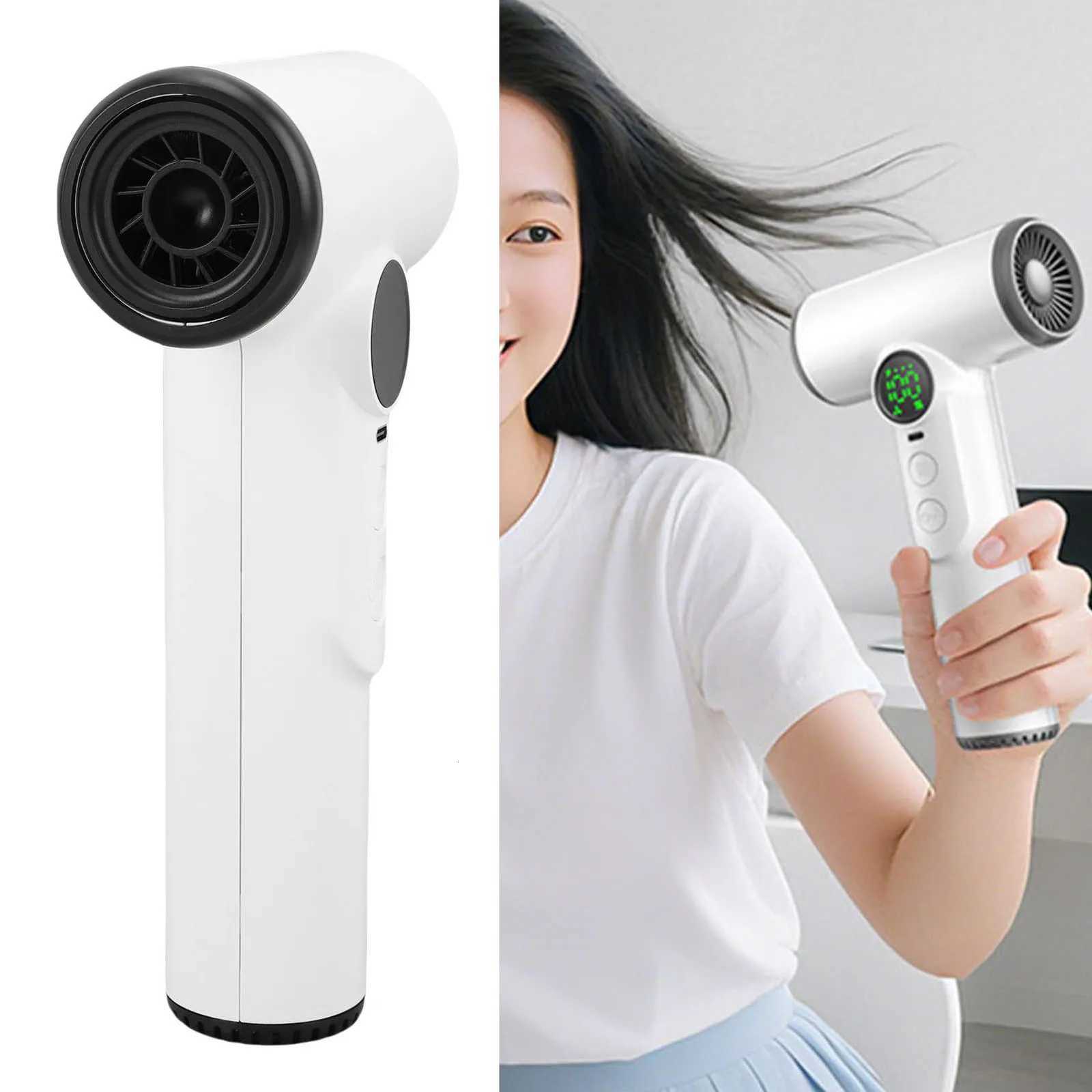 Cordless Hair Dryer Rechargeable 100 Grear Adjustable Cold Hot Wind Wireless Blow Dryer for Student Dorm Travel Camping H251111-image-1084141634
