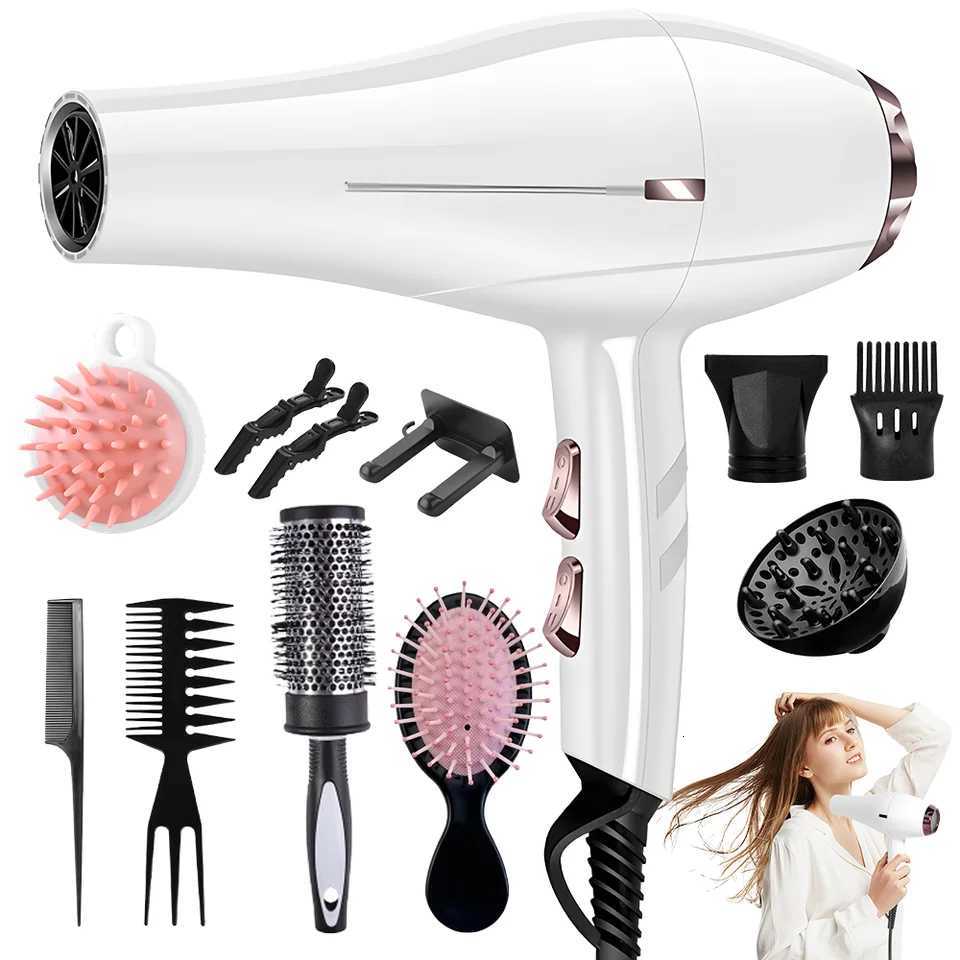 Morfone 12pcs-in-1 mtiple accessory hair dryer With accessories such as cbs hair clips hair patches air cushion cbs e H251111-image-1084141749