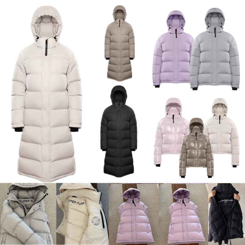 Designer Aritzia down puffer jacket women super puff short hooded vest branded waistcoat Canada down thickened extreme coId warm knee length jackets