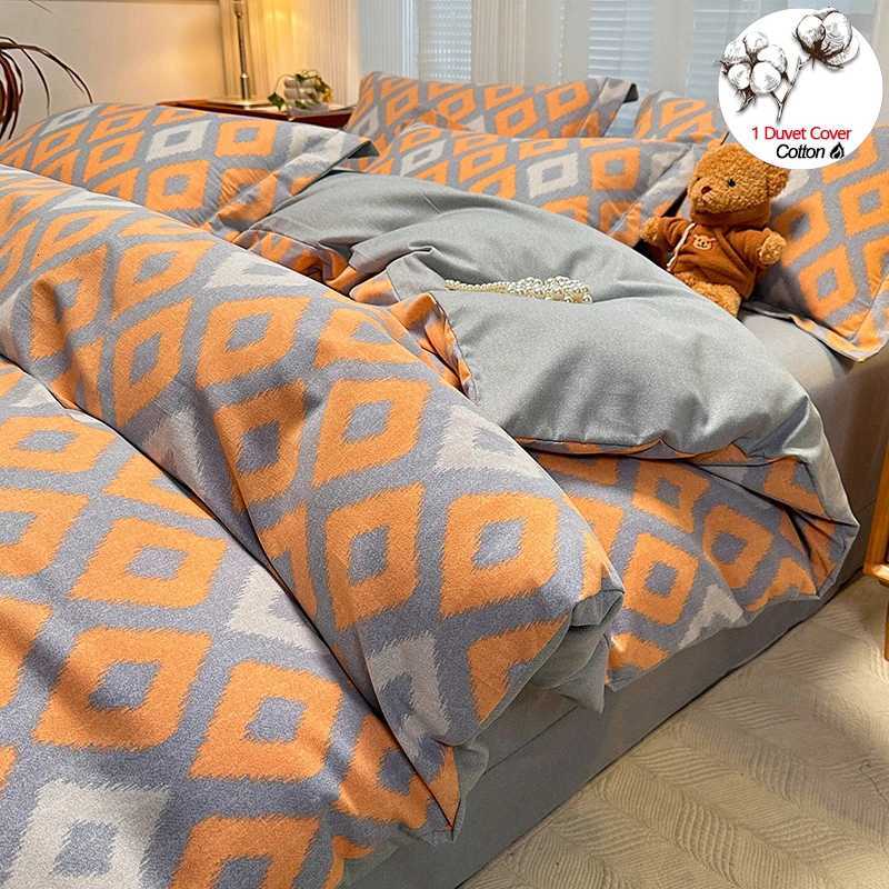 100 Cotton Duvet Cover 1Piece No case Sanded Brushed Warm Quilt Cover Hypoallergenic Heavyweight Bedding Breathable H251111-image-1084169494