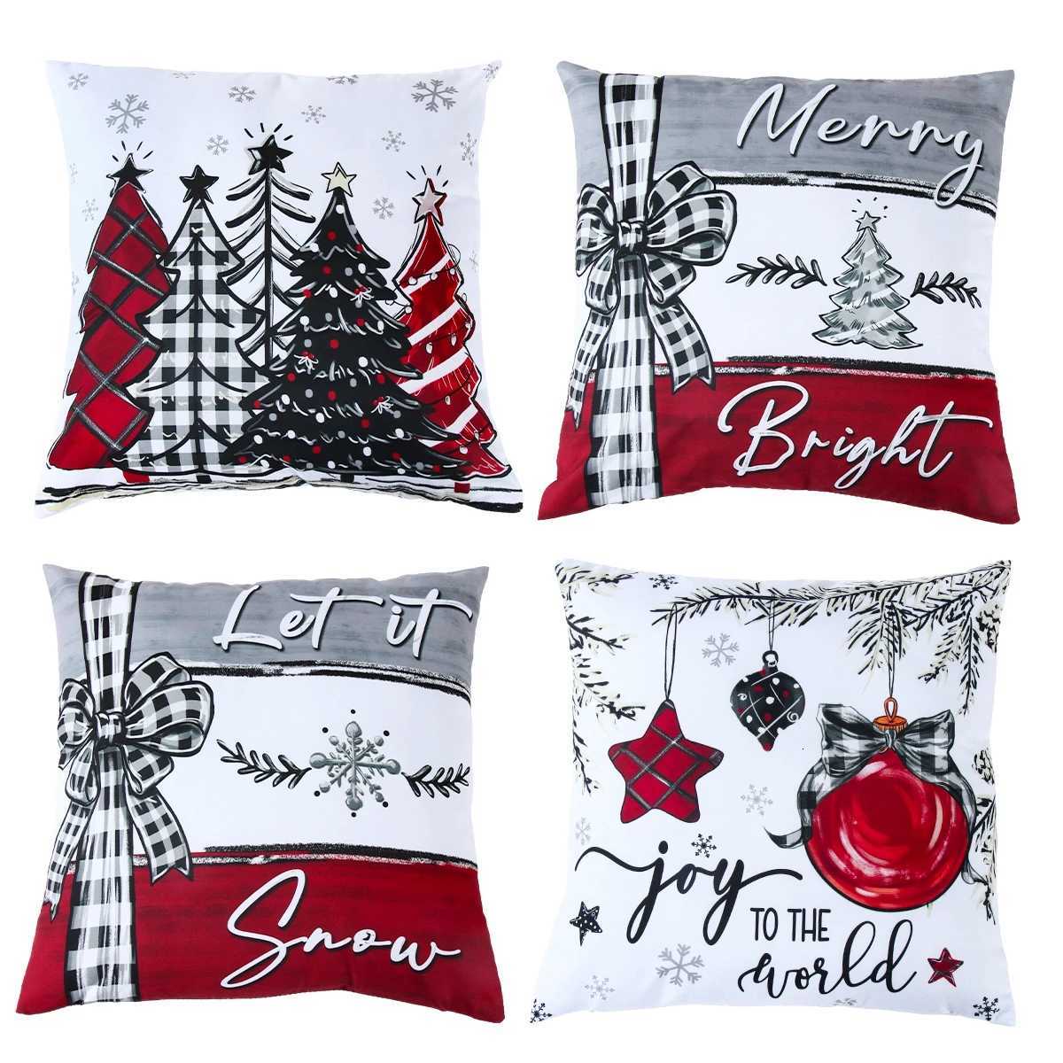 45cm Christmas Cushion Cover case 2025 Christmas Decorations for Home Ornament Xmas New Year Christmas Decor 2025 NoelM251111-image-1084133286
