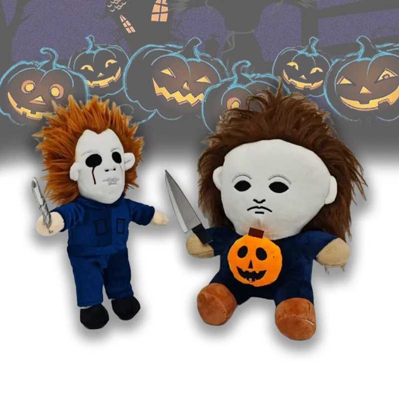 2025 New 25cm Horror Michael Myers Plush Toys Movie Anime Halloween Figures Soft Horror Dolls Birthday Gifts L2511108KW8-image-1084029313