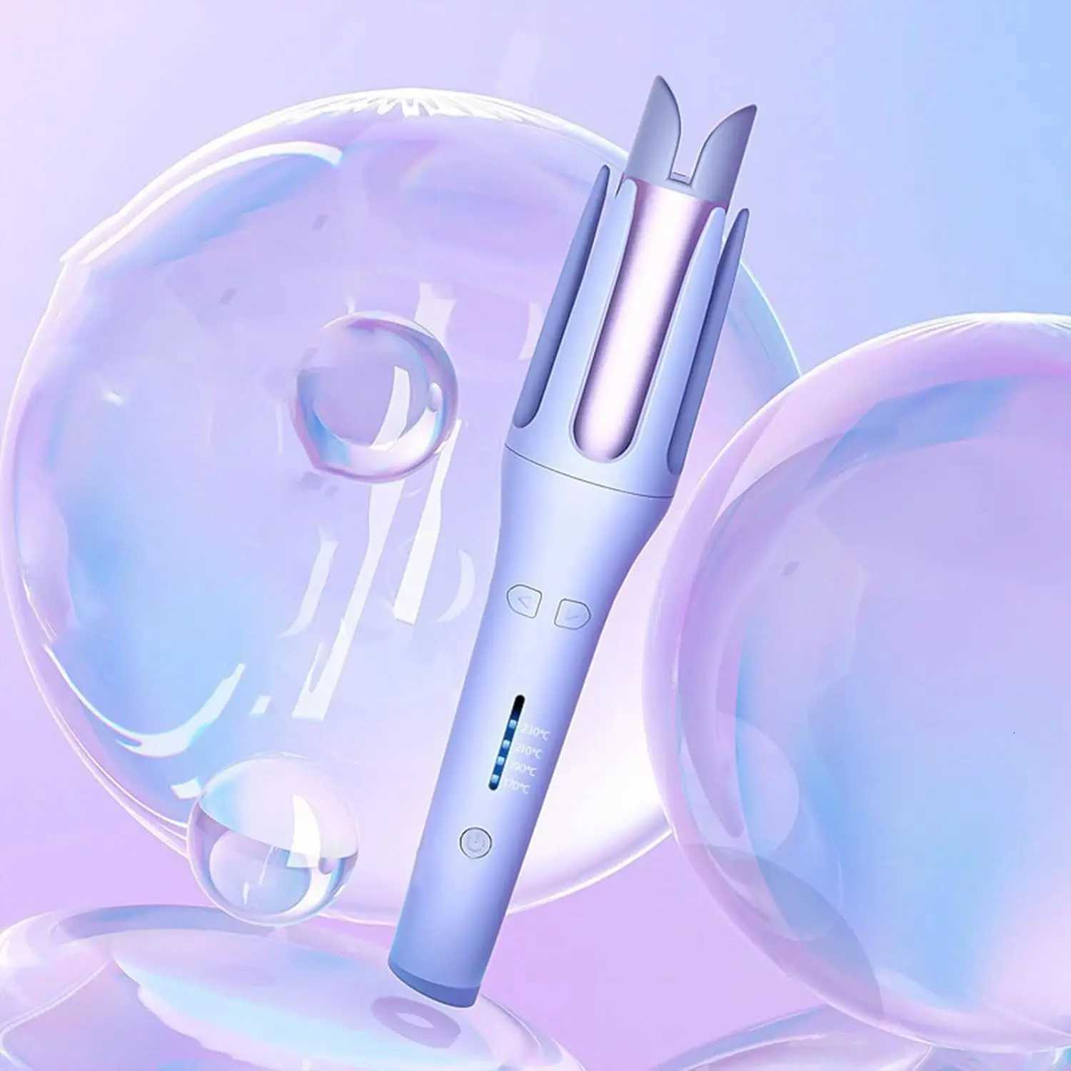 Hair Curler Autatic Rotating Negative Ion non Damaging Hair Curling Iron Portable Hair Curler Autatic Shut-Off Anti-Scald H251112-image-1084300452