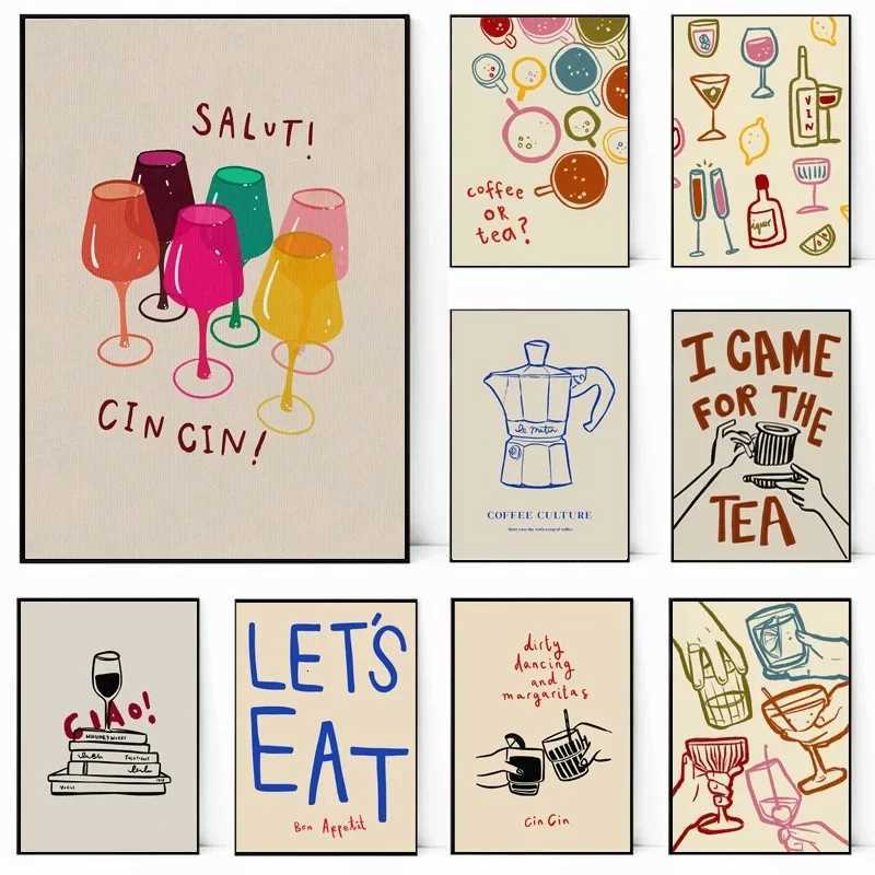 Wine Alcohol Poster Wine Alcohol Abstract Canvas Printing Poster Wall Art Decoration Painting He Art Decoration H251112-image-1084308691