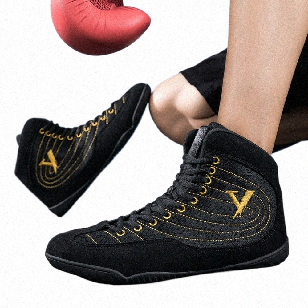 2024 Original Profial Boxing Shoes Men Women Leather Breathable Upper Weightlifting Sneakers Sanda Gym Training Shoes g7Fv#