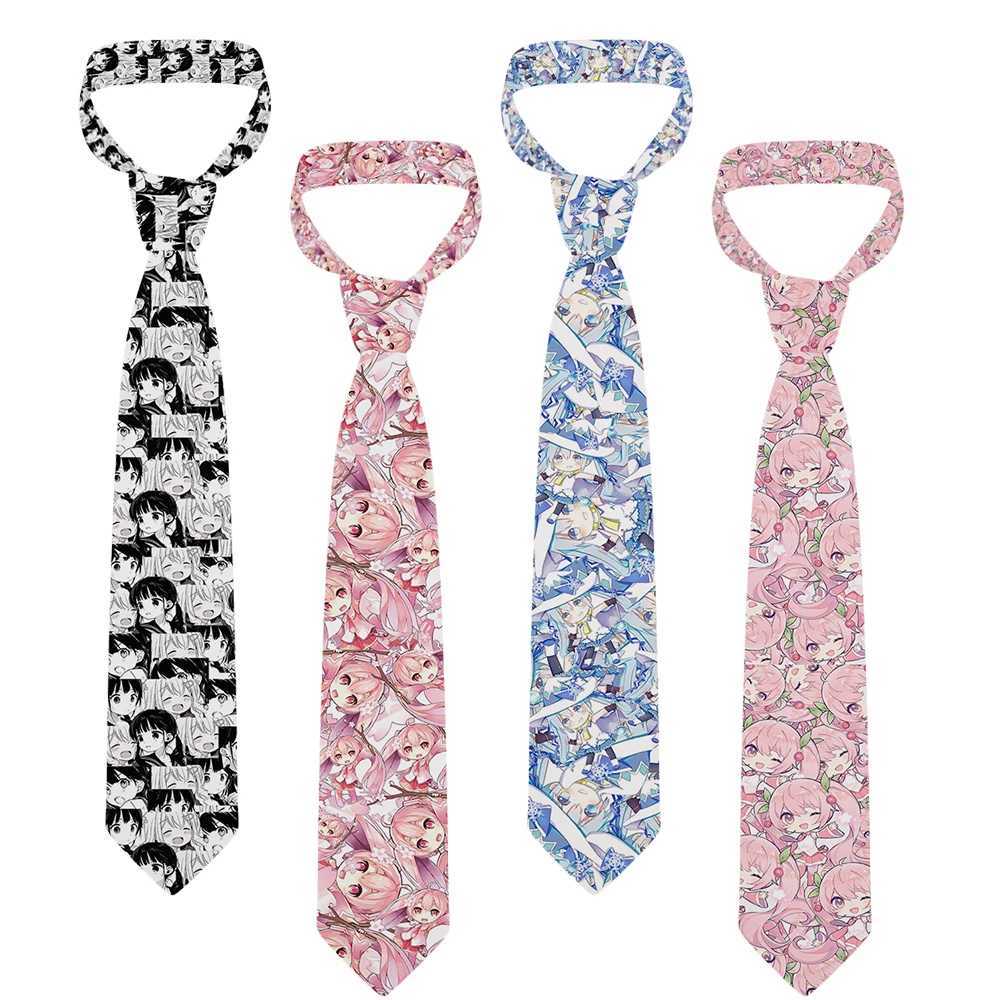 Japanese cartoon printing mens tie fashion casual 8cm creative novelty tie mens unique accessories wedding party business giftW251111-image-1084212465