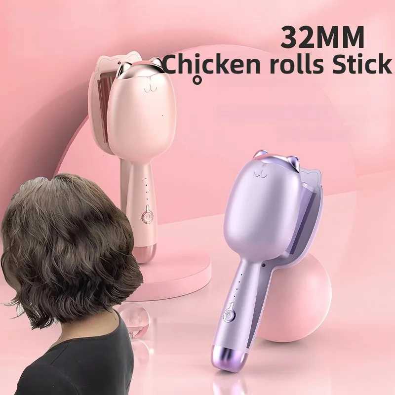 32MM Hair Curler Curling Tool Egg Roll La Styling Fast Heating Deep Wave Electric Curling Iron 4 Temperature Adjustable H251112-image-1084299967