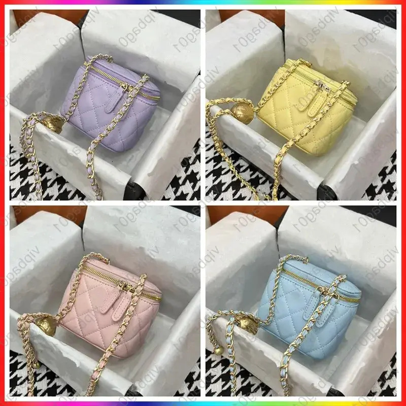 8A Designer Makeup Shoulder Chain Tote Cc Wallet Micro Vanity Mini Bag Crossbody Designer Luxury Tiny Cosmetic Nano 45678218 Make Up Bags Purse