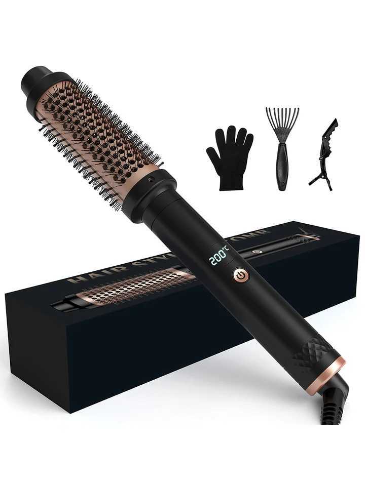 Heated Curling Iron B Thermal B 32mm Round B Ceramic Hair Curler Roller Volumizing B 400F Styling Tools H251112-image-1084299395