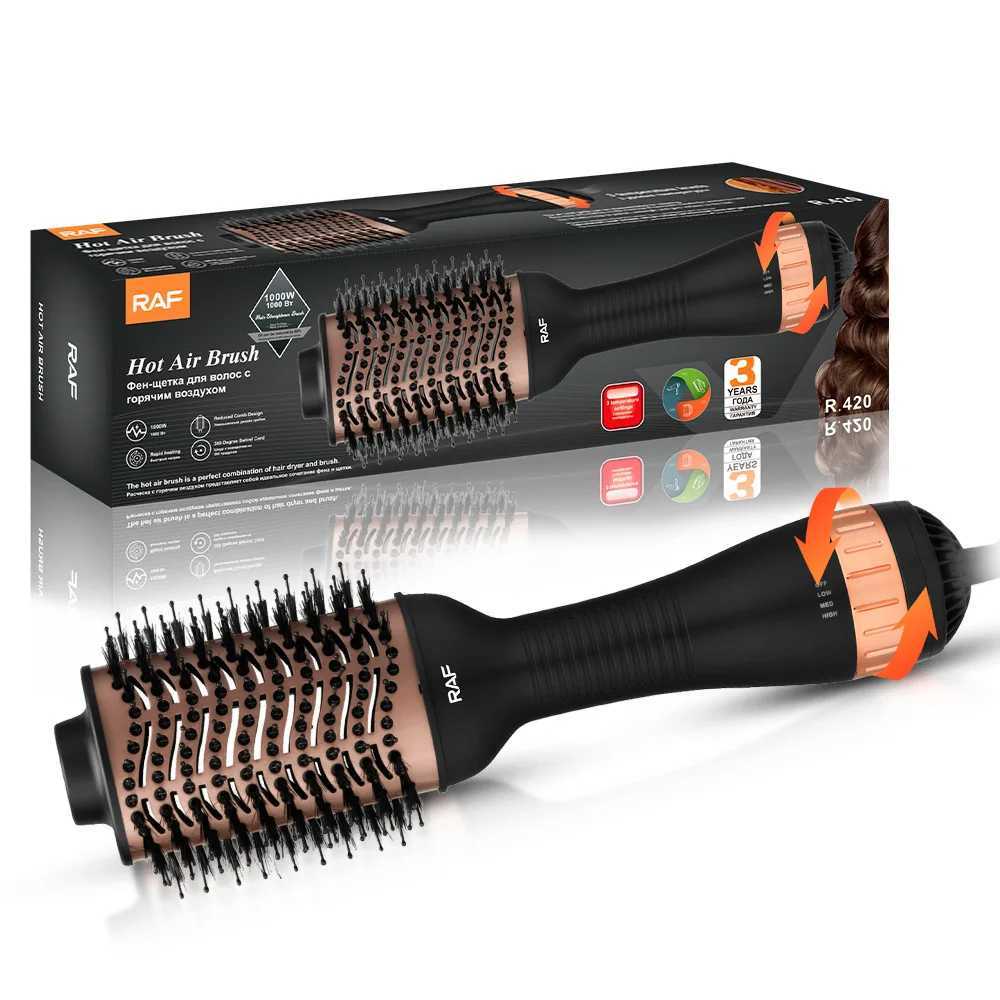 RAF 3-in-1 Hot Air B EU Plug Hair Styler with Autatic Curling Iron Straightener Electric Blow Dryer H251112-image-1084298764