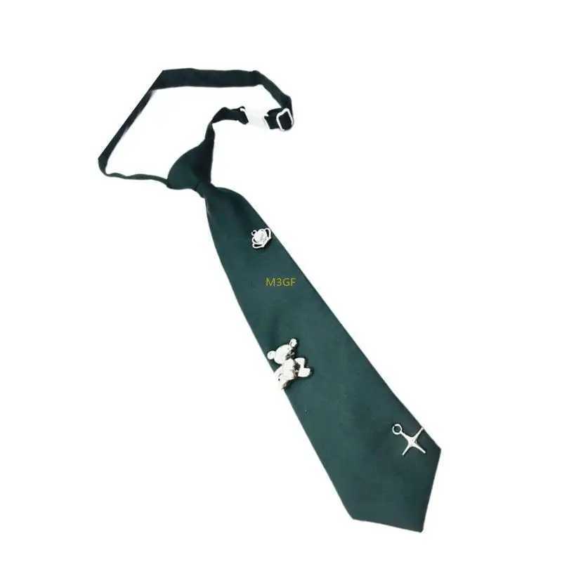 Trendy Womens Tie New Students Uniform Tie Unisex Simple Security NecktieW251111-image-1084187207