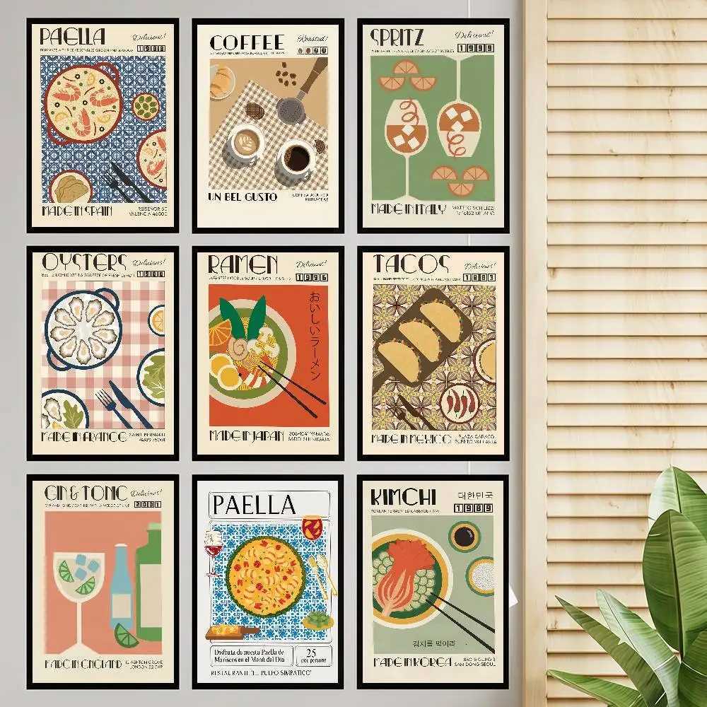 1PC Kitchen Cooking Paella Dim Sum Soy Sauce ic Movie Posters HD Quality Poster Wall Art Painting Study Nordic He Decor H251112-image-1084305883