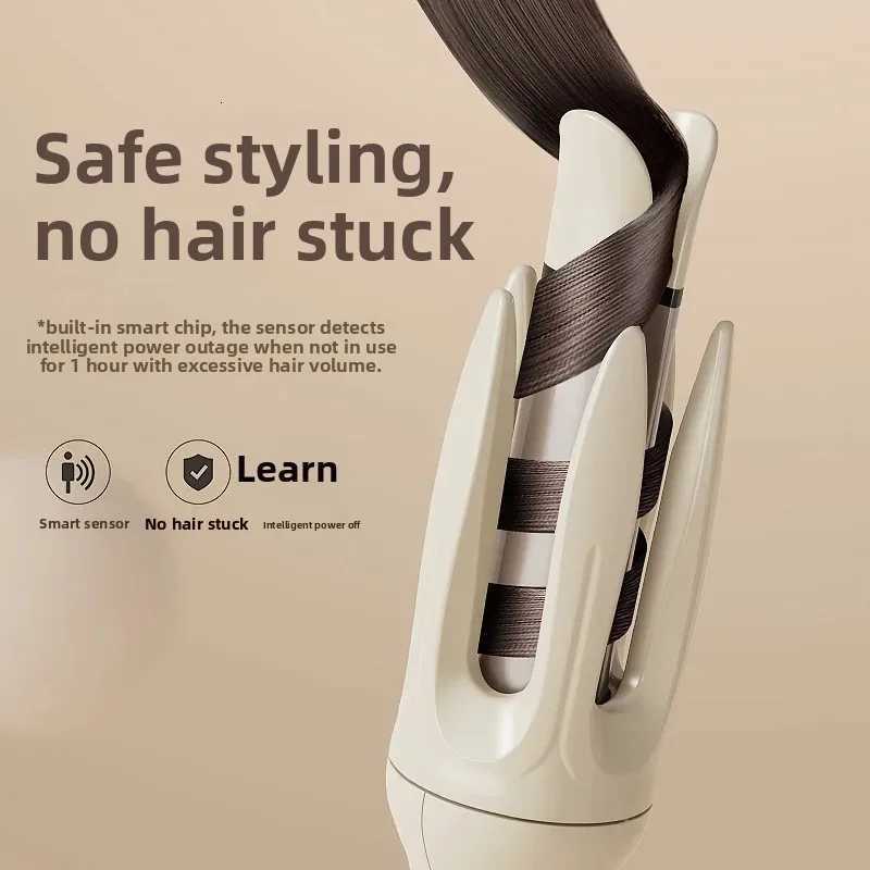 Autatic 28mm Curling Iron Large Curl Wave Negative Ion Long-la Styling Hair Styling Tools for Wen with Bee Sound Remind H251112-image-1084300735