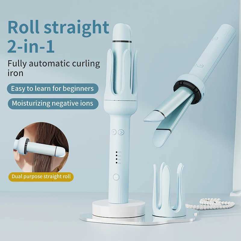 Autatic hair straightener 2-in-1 with negative ion generator intelligent timer and autatic power-off H251112-image-1084300625