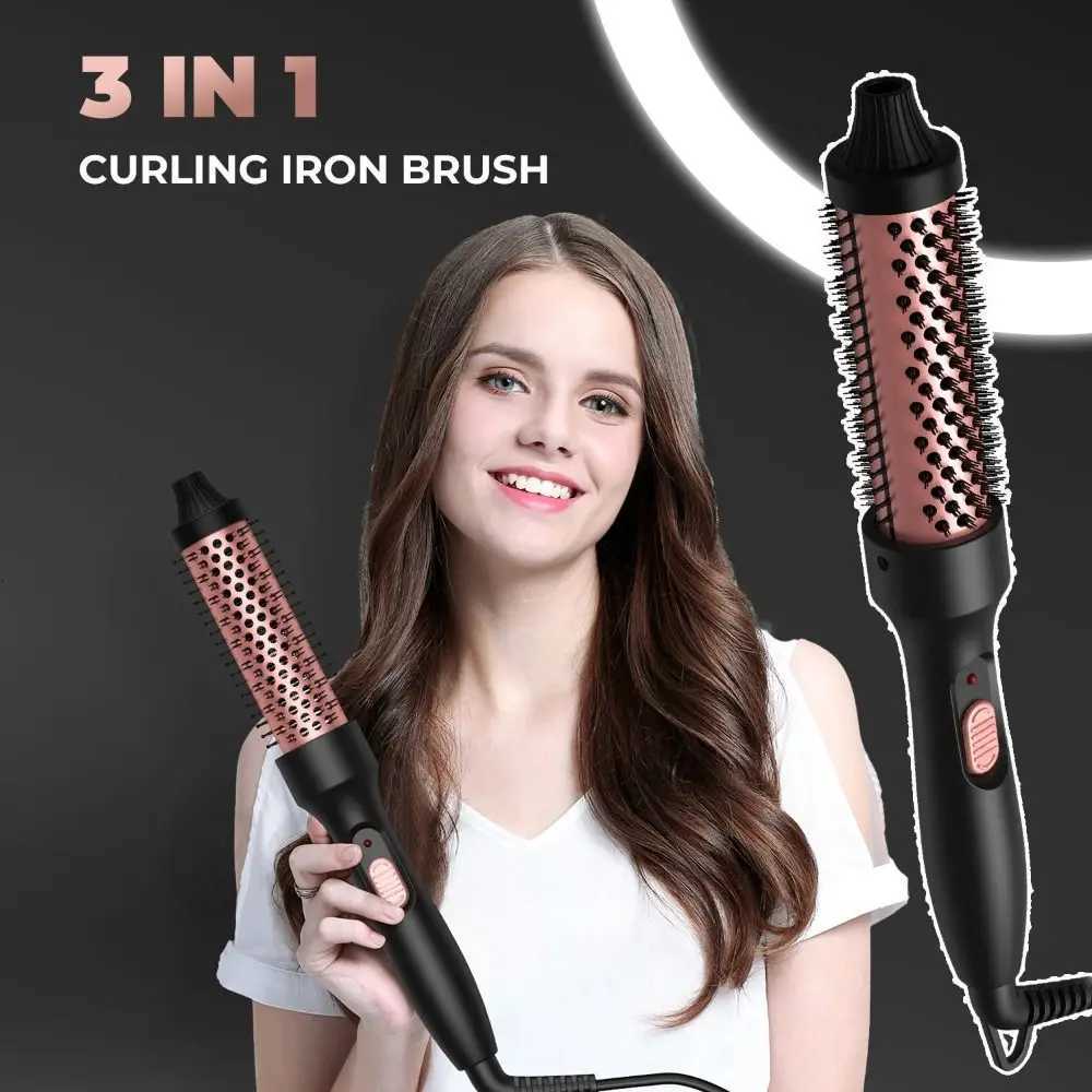 3 IN 1 Electric Thermal B 32mm Round B Volumizing B Heated Curling Iron B er Light and Easy Handling H251112-image-1084299314
