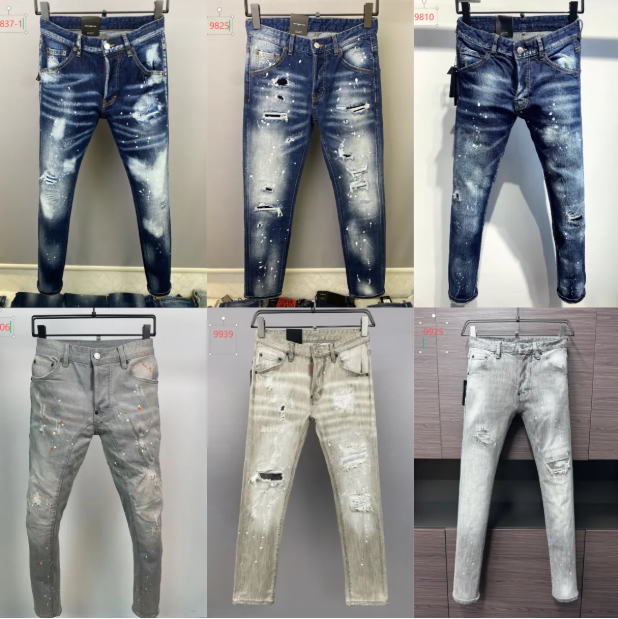 Buyers&#039; Picks mens COOLGUY JEANS jeans shorts black Hip Hop Rock Moto jeans Design Ripped Distressed Denim Biker designer luxury Motorcycle-image-942824095