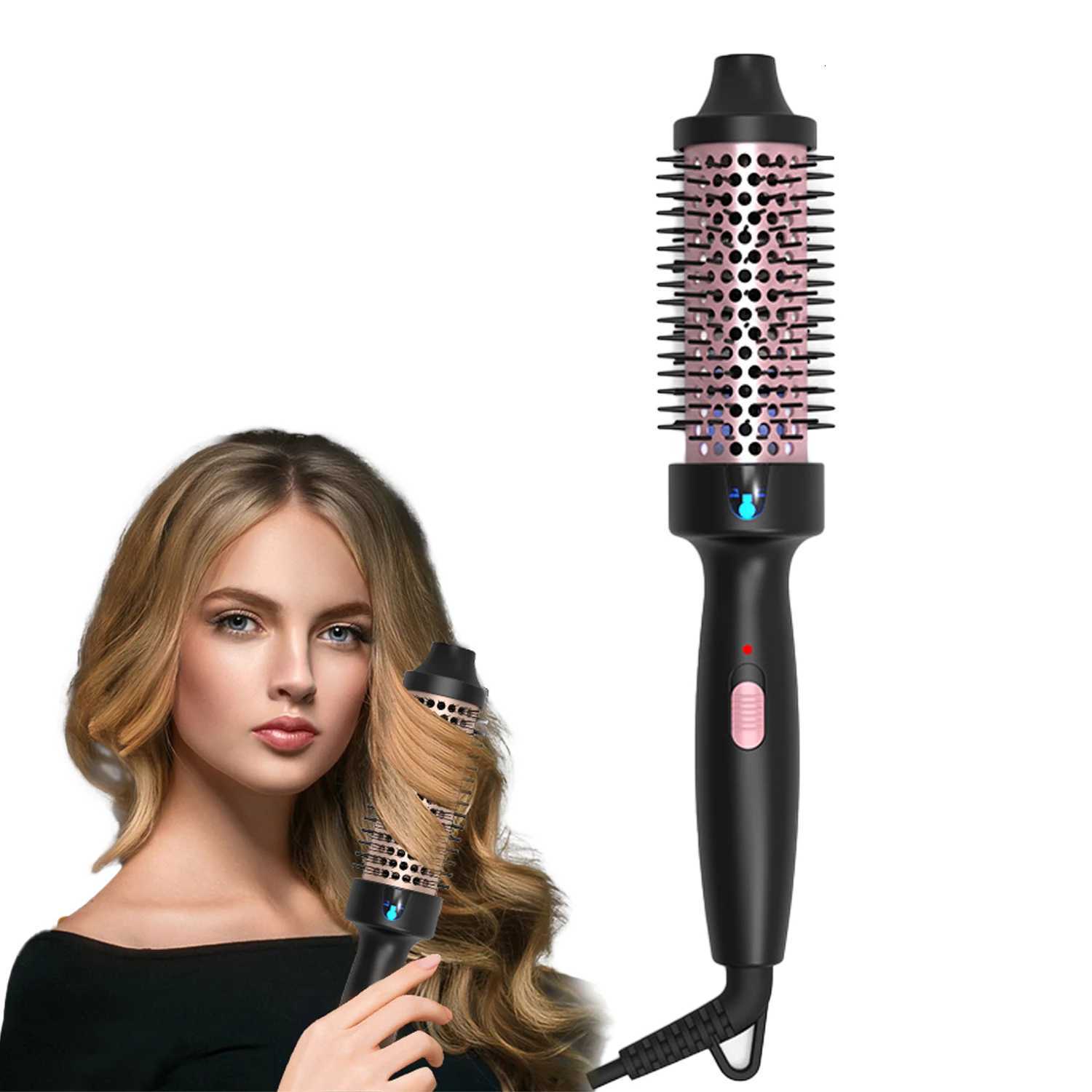 15 Inch Thermal B Ionic Heated Round B Curling Iron Negative Ion Volumizing Hot B Ceramic Electric Hair Bes H251112-image-1084299271
