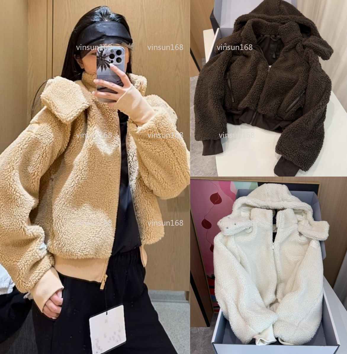 Veste de yoga pour femme veste en laine d'agneau manteau de sport sweat-shirt coupe-vent vêtements de yoga séchage rapide haut à manches longues