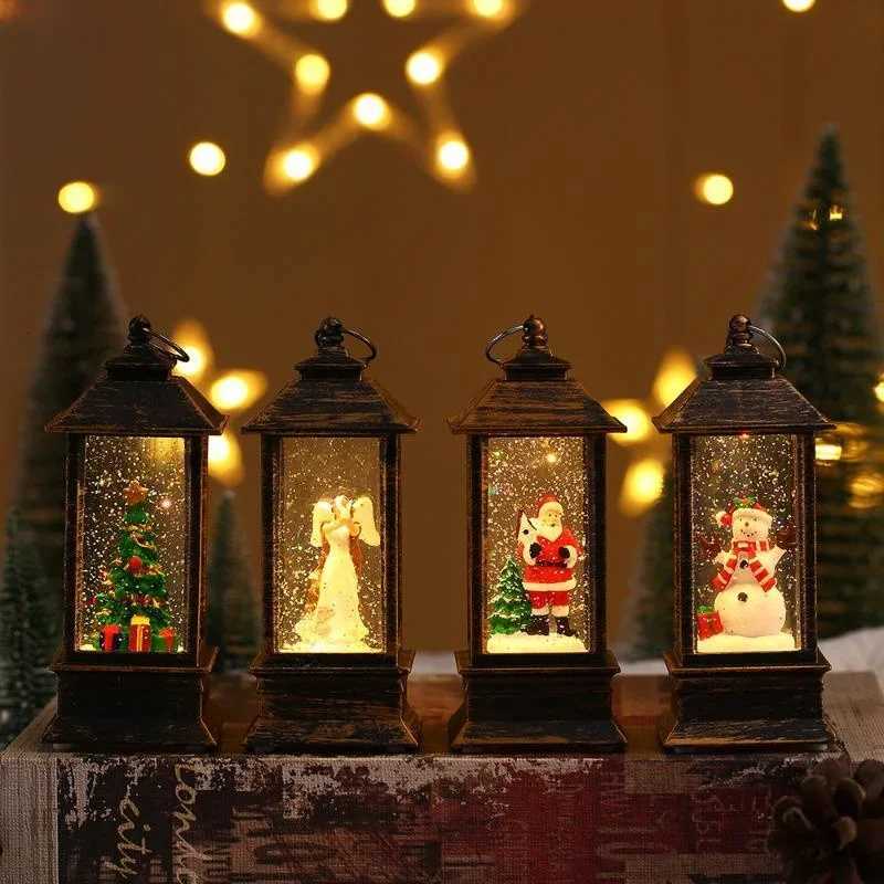Retro Square Lamp Santa Claus Night Light Christmas LED Wind Lights Christmas Tree Ornaments Christmas He Decoration Gift H251112-image-1084310932