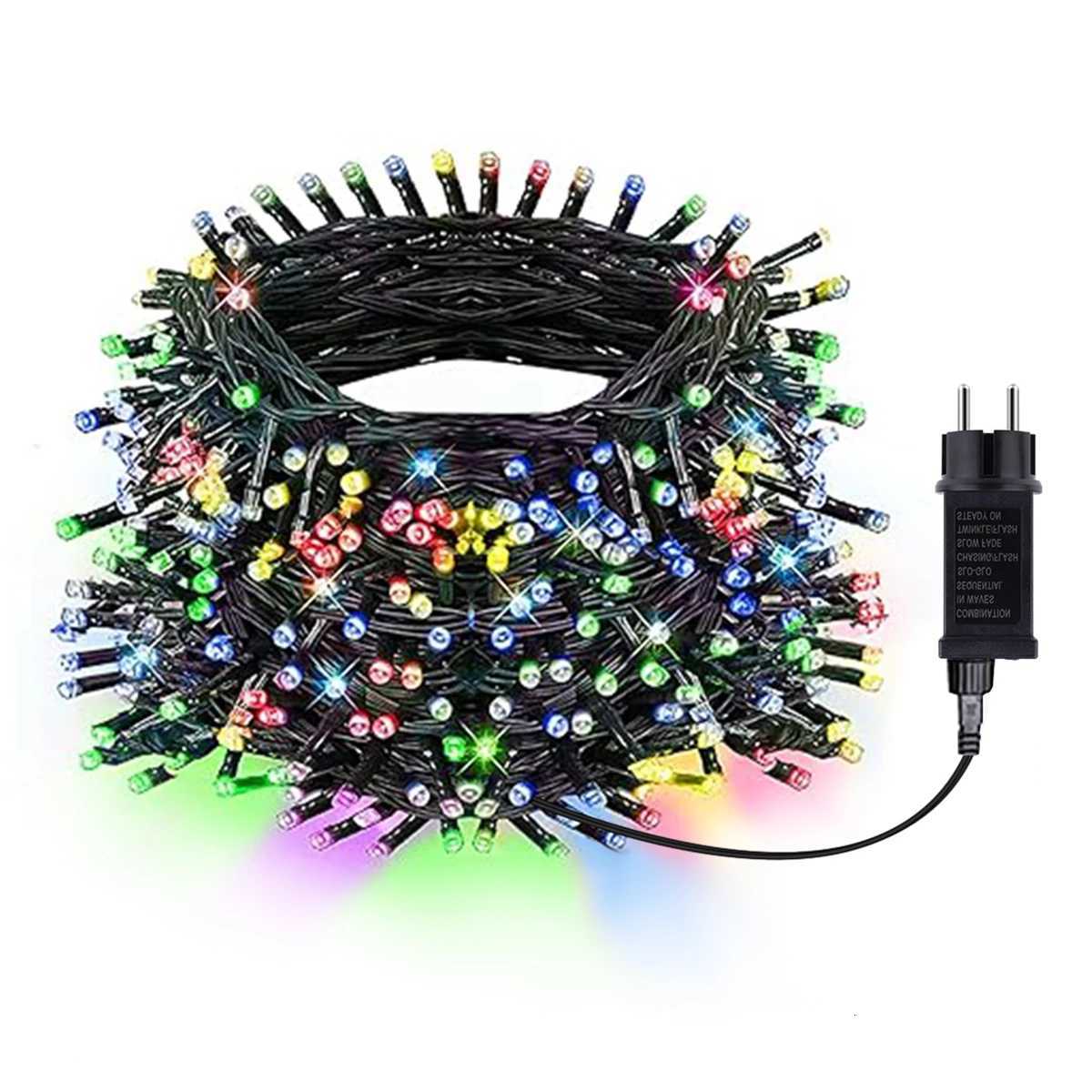Led Outdoor Light String 100M 1000leds RGB Light Strip Christmas Tree New Year Led Lights Ro Decor luces de navidad EU US Plug H251112-image-1084310877